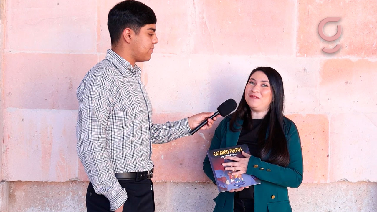 Patricia Fraire presenta su cuento infantil Cazando Pulpos, en el Ágora de Fresnillo