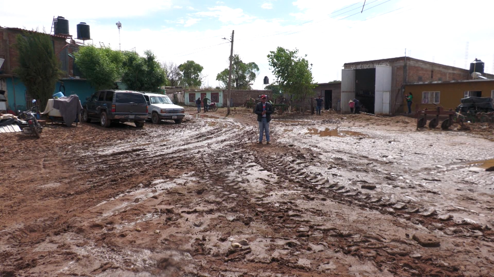Inundaciones afectan a la comunidad Guadalupe Trujillo en Fresnillo tras intensa tormenta