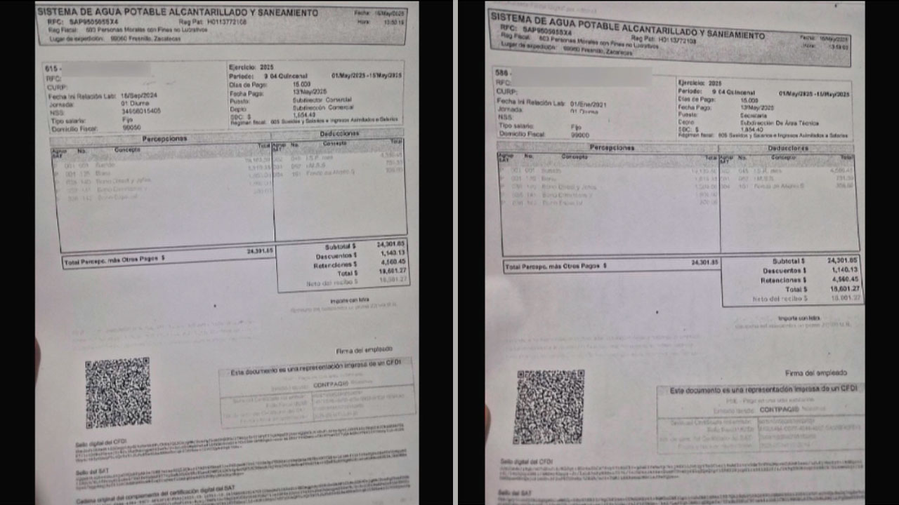 Denuncian sueldos excesivos en SIAPASF; secretaria gana más de 25 mil pesos por quincena 